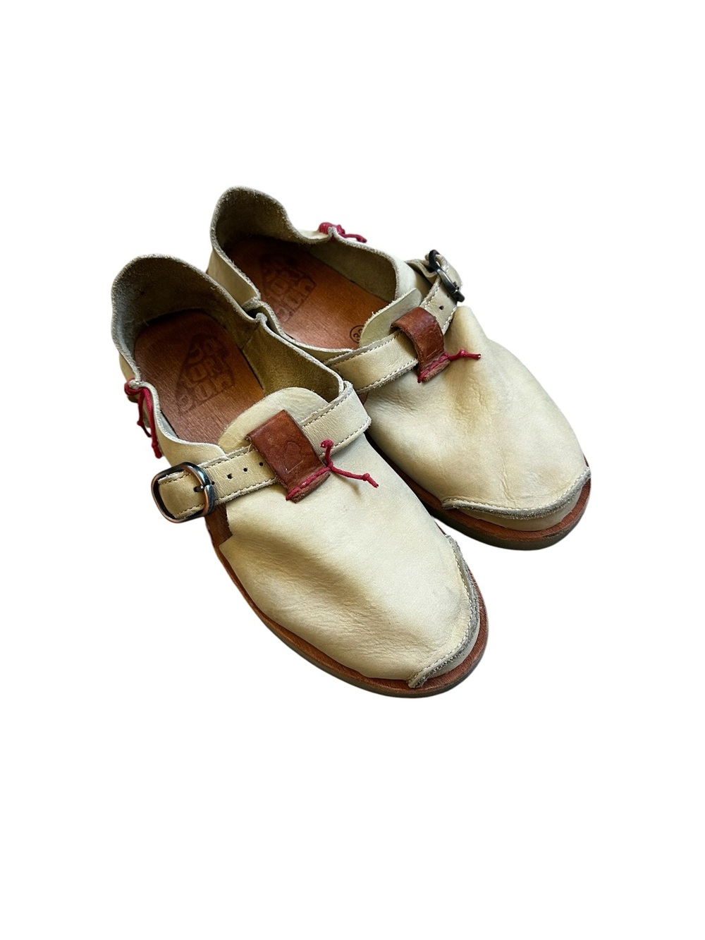 Satorisan Women's Benirras Leather Slip On Flats Summer Boho Travel Size 39 US 8